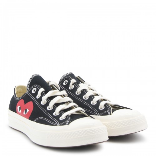BLACK COTTON ALL STAR SNEAKERS