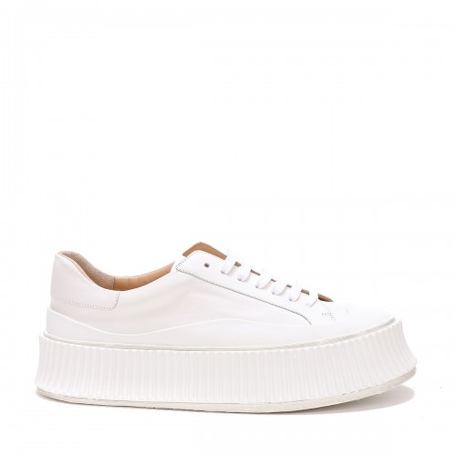 WHITE LEATHER SNEAKERS