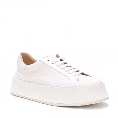 WHITE LEATHER SNEAKERS