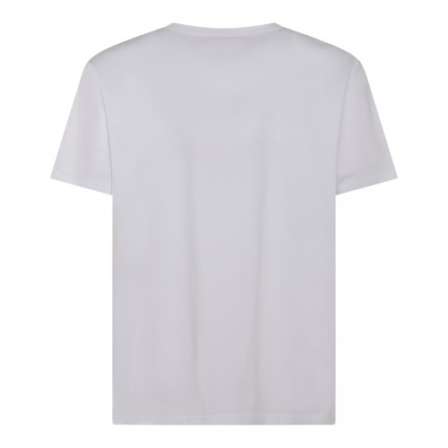 WHITE AND BLACK COTTON T-SHIRT 2