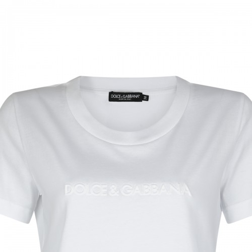 WHITE COTTON T-SHIRT