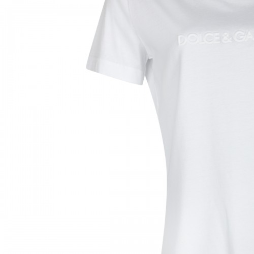 WHITE COTTON T-SHIRT