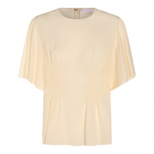 BEIGE COTTON T-SHIRT