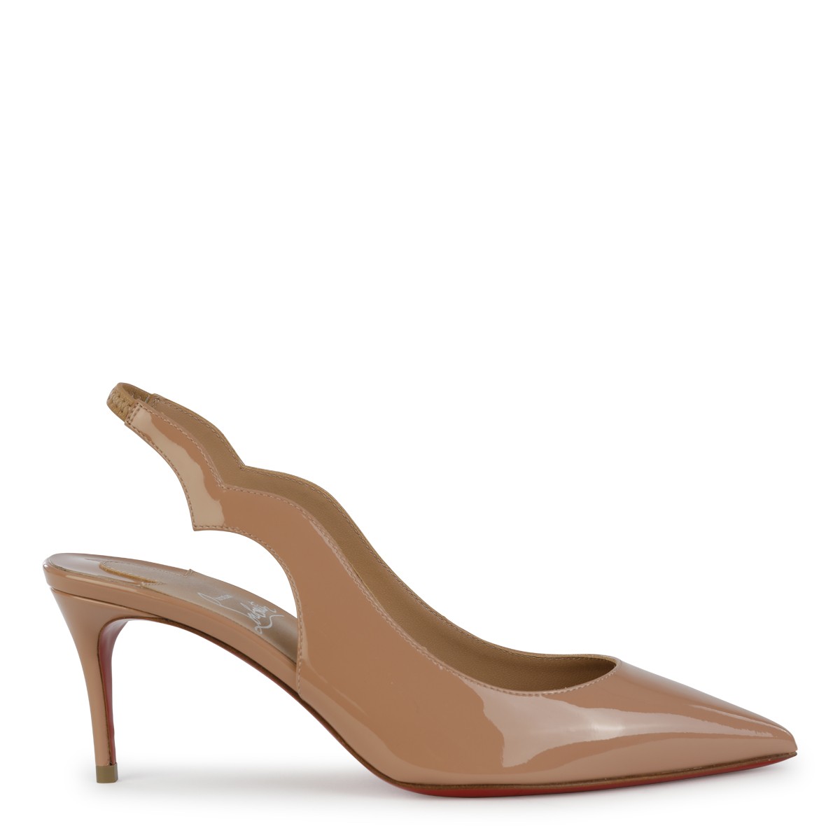 NUDE HOT CHICK SLING PUMPS