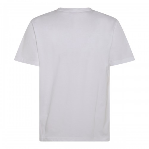 WHITE AND BLACK COTTON T-SHIRT