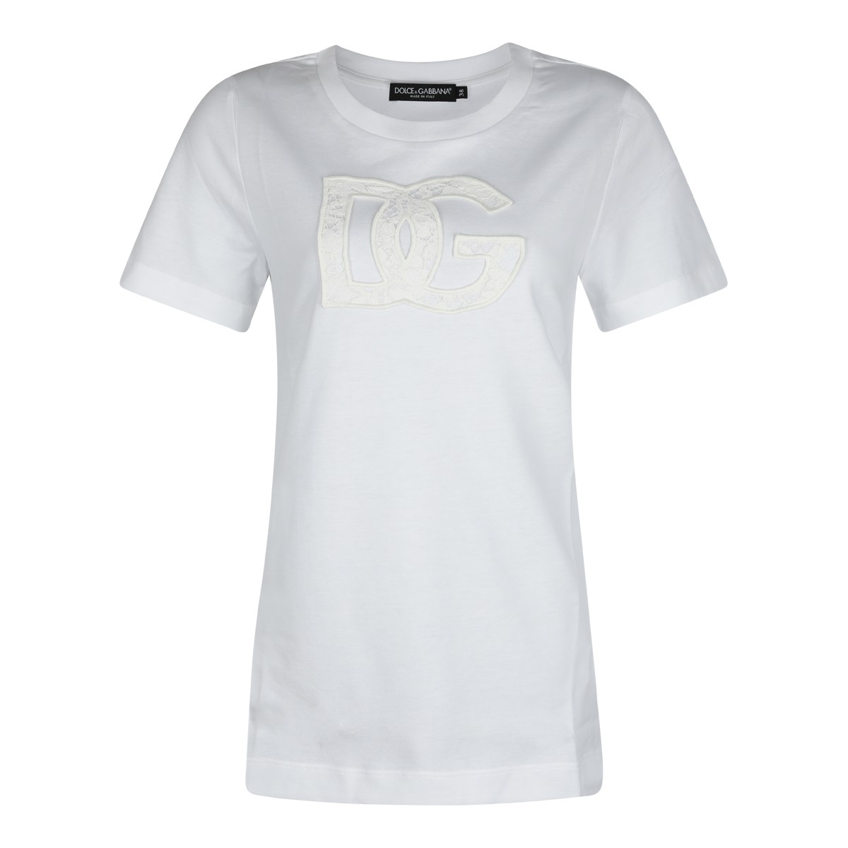 WHITE COTTON T-SHIRT