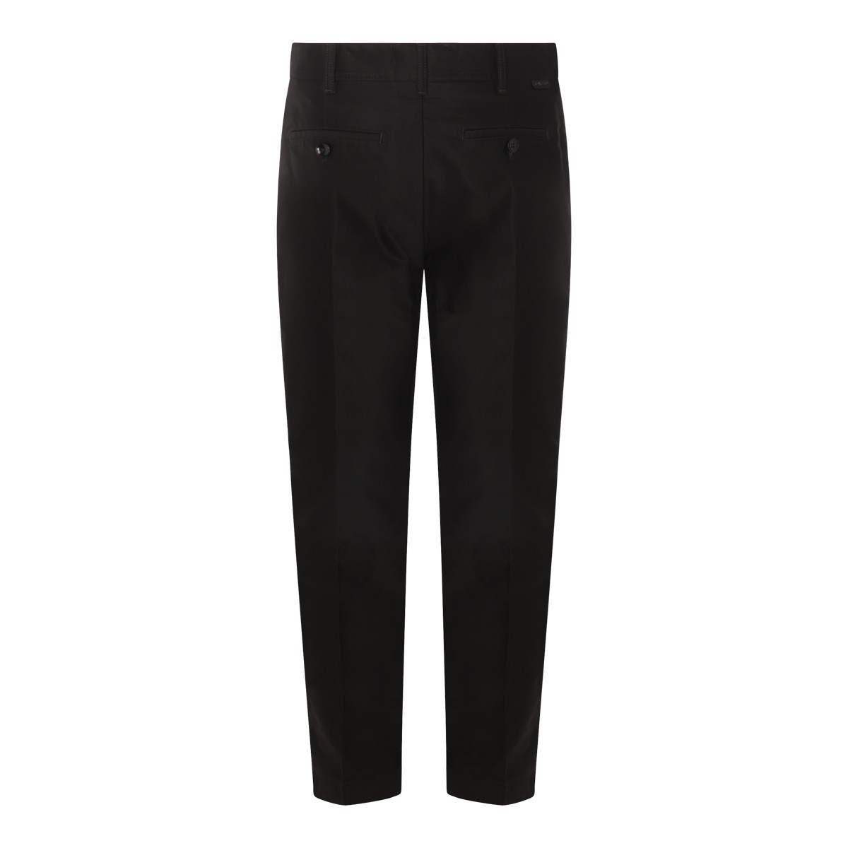 BLACK WOOL TROUSERS