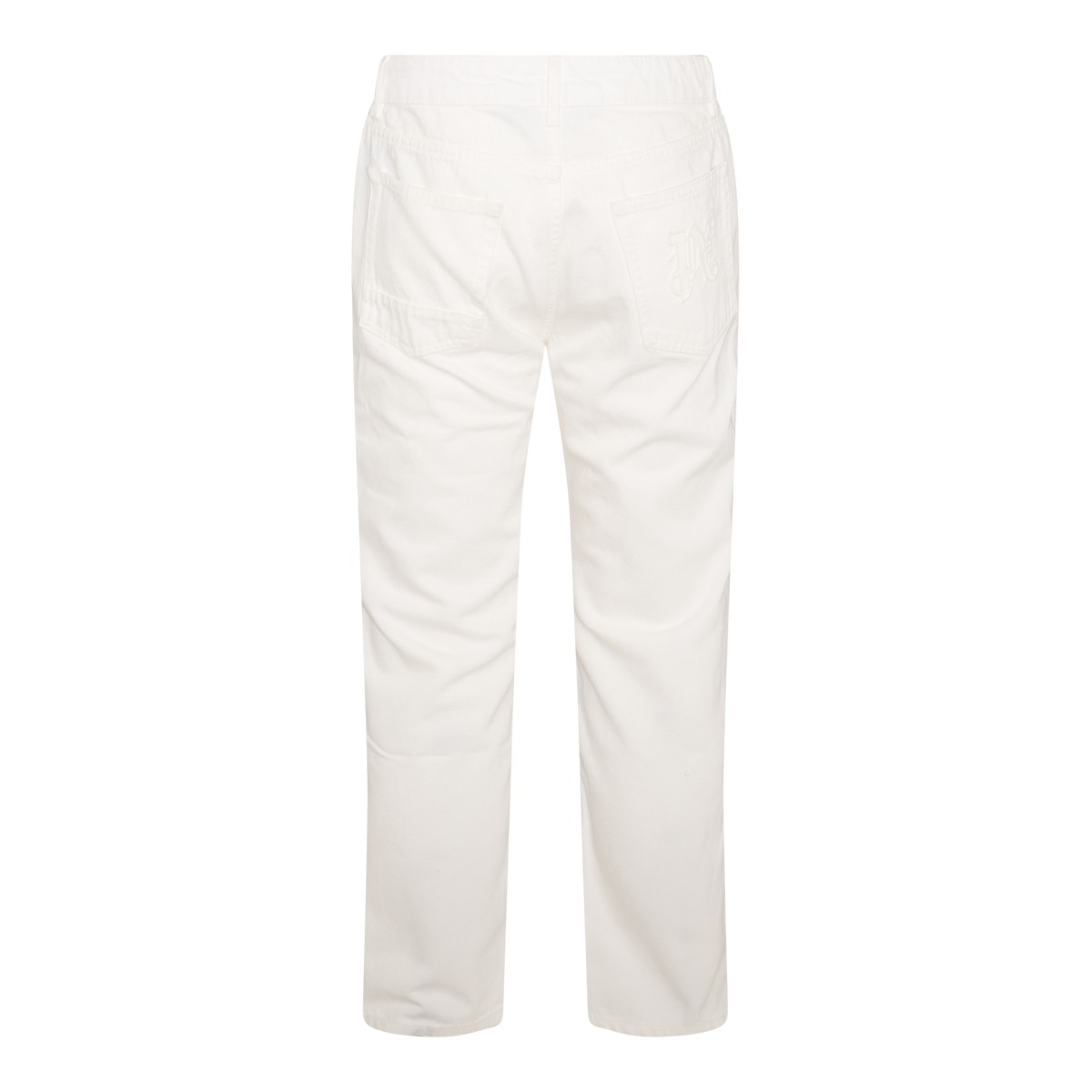 WHITE COTTON JEANS