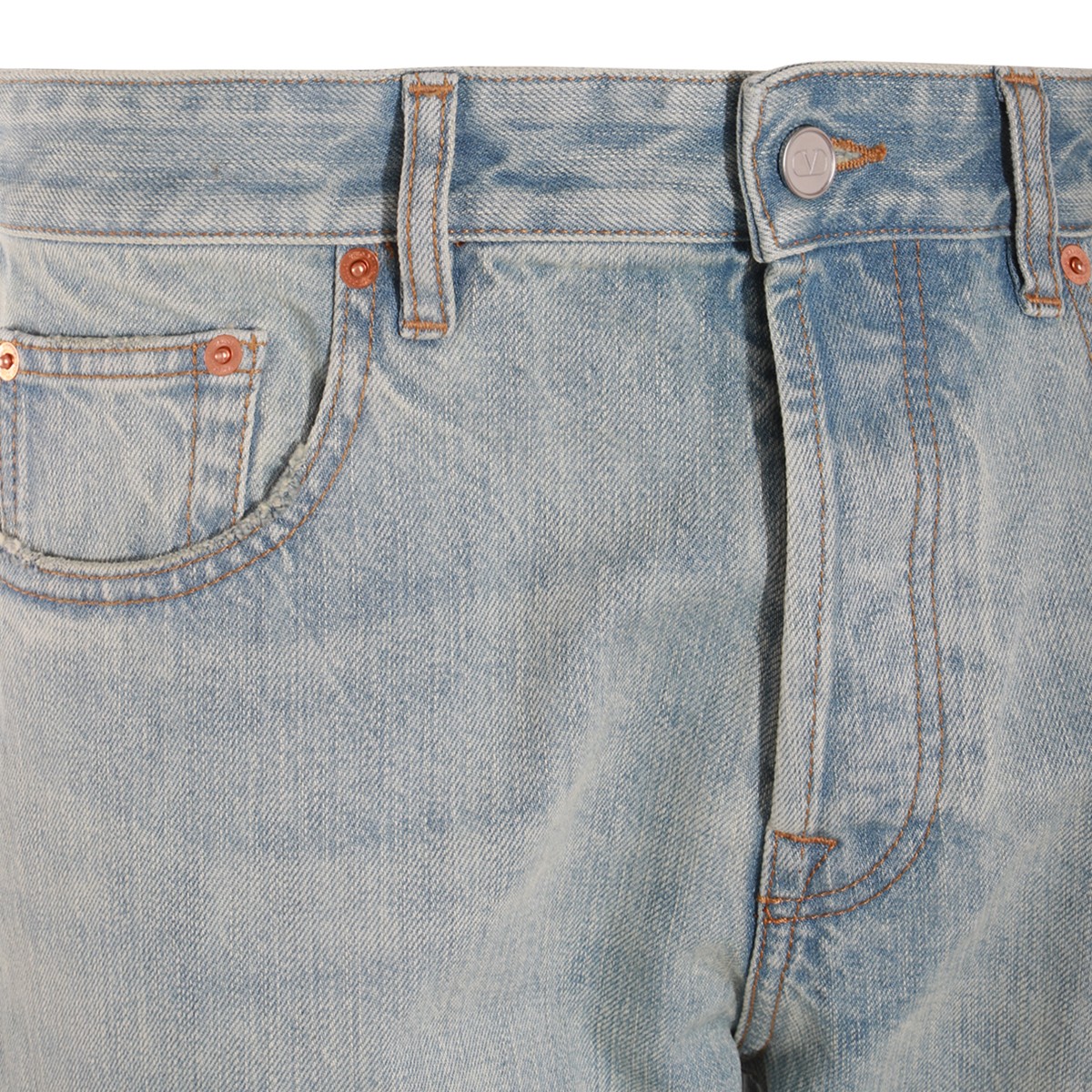 LIGHT BLUE COTTON JEANS