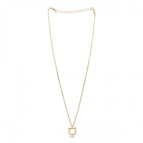GOLD-TONE BRASS GANCINI NECKLACE
