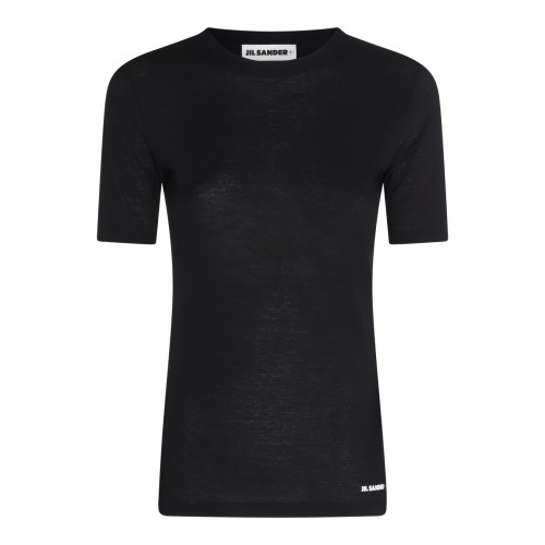 BLACK COTTON T-SHIRT