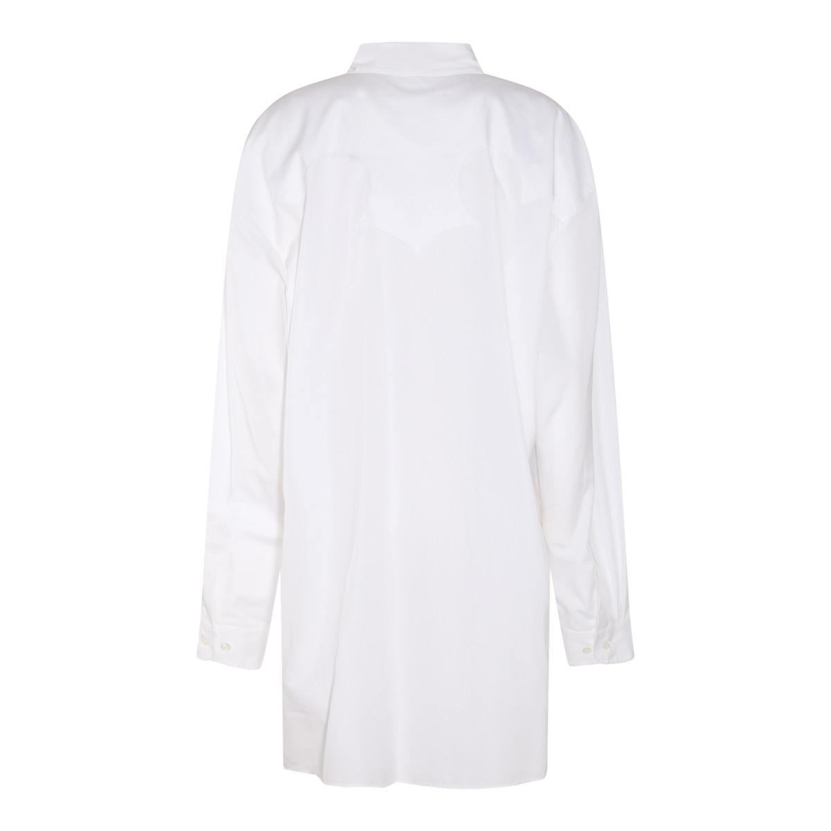 WHITE COTTON SHIRTDRESS WHITE COTTON SHIRTDRESS