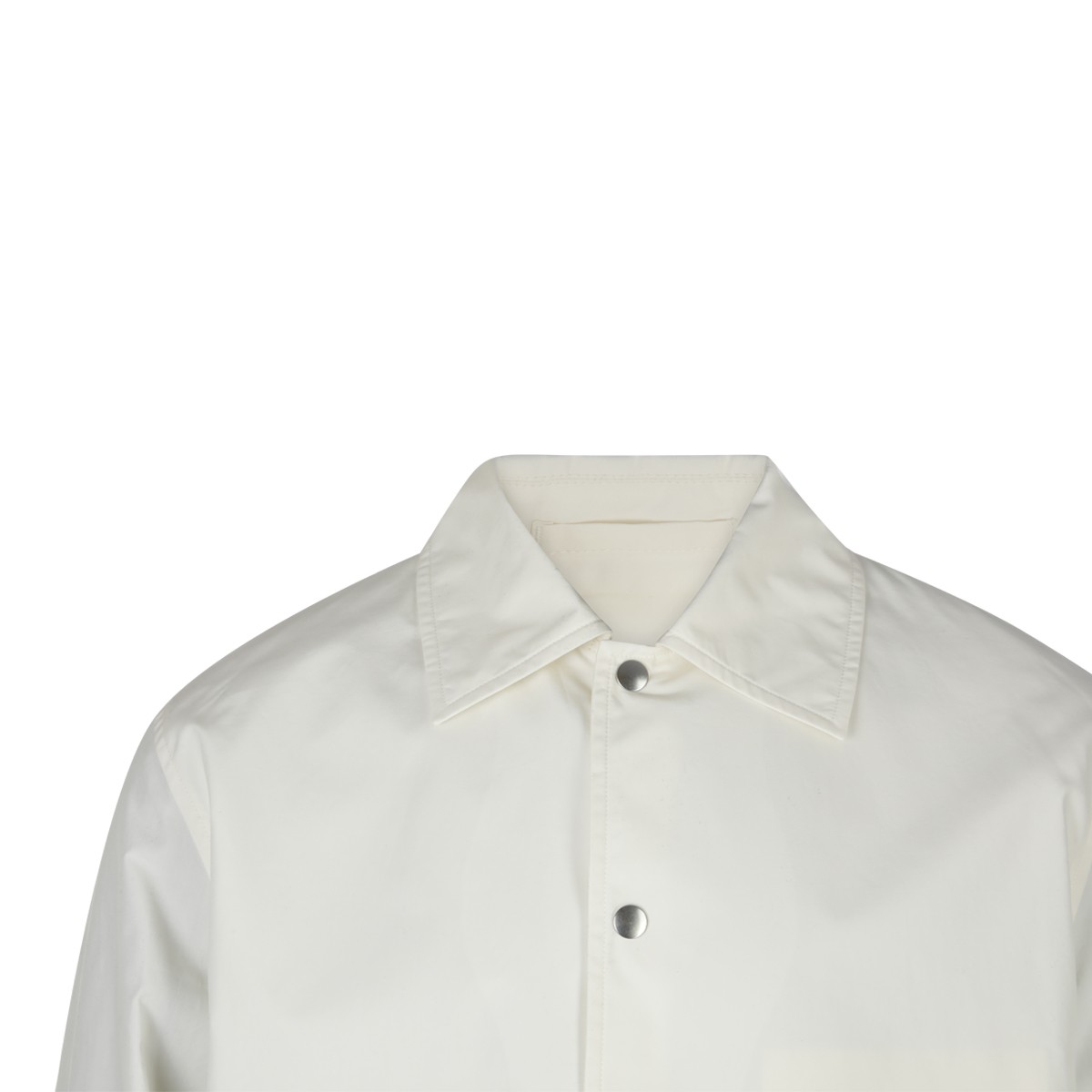 WHITE COTTON SHIRT JACKET WHITE COTTON SHIRT JACKET
