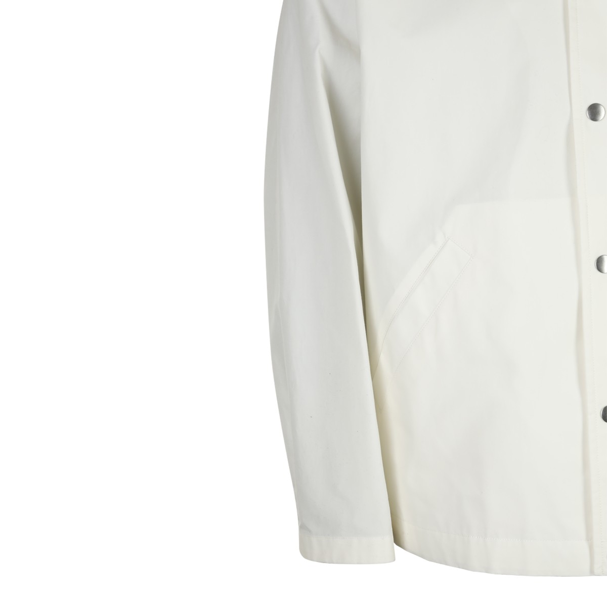 WHITE COTTON SHIRT JACKET WHITE COTTON SHIRT JACKET