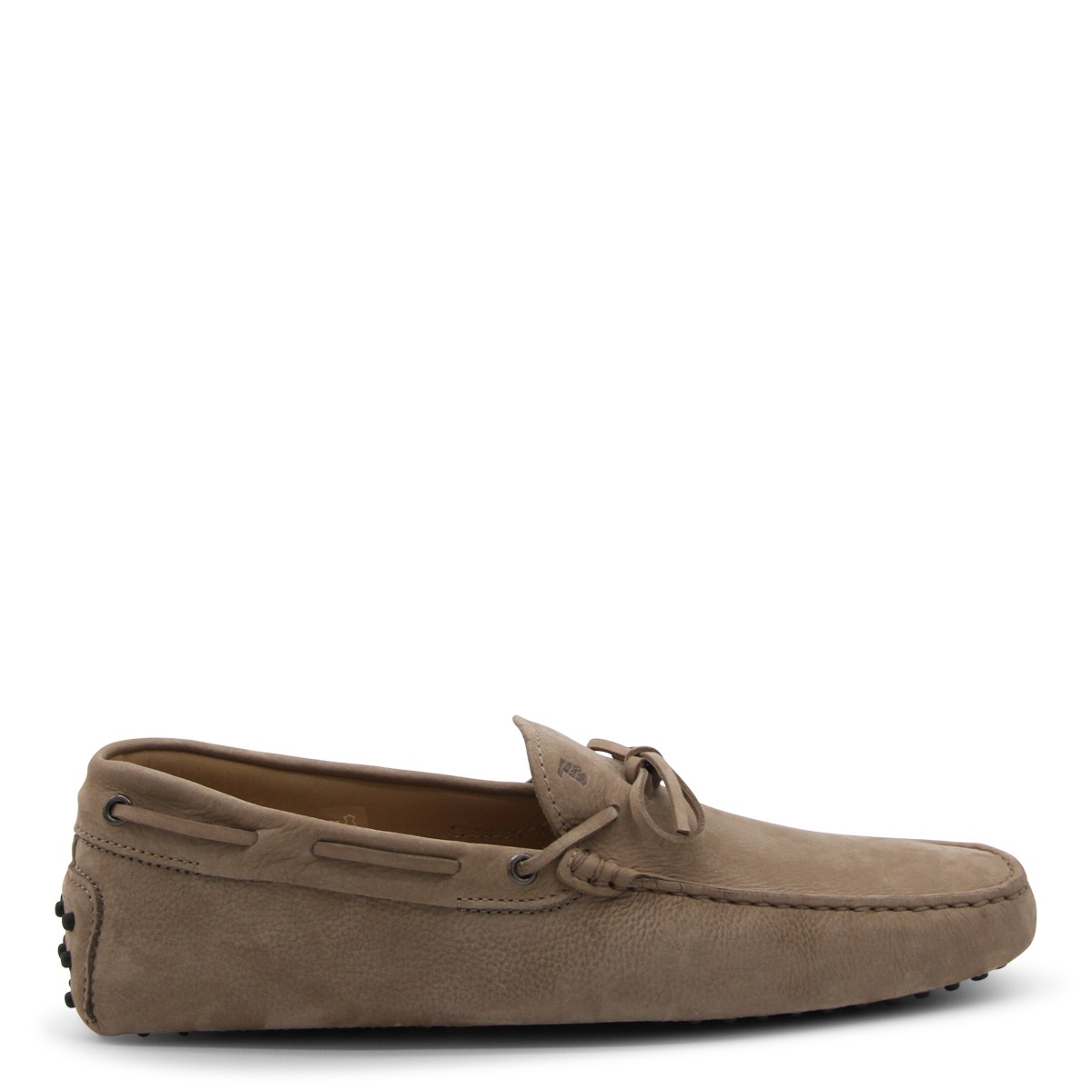 BEIGE SUEDE GOMMINO LOAFERS