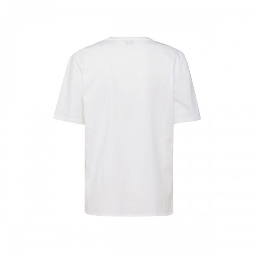 WHITE AND BLACK COTTON T-SHIRT