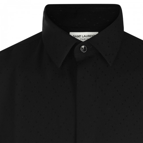 BLACK SILK SHIRT