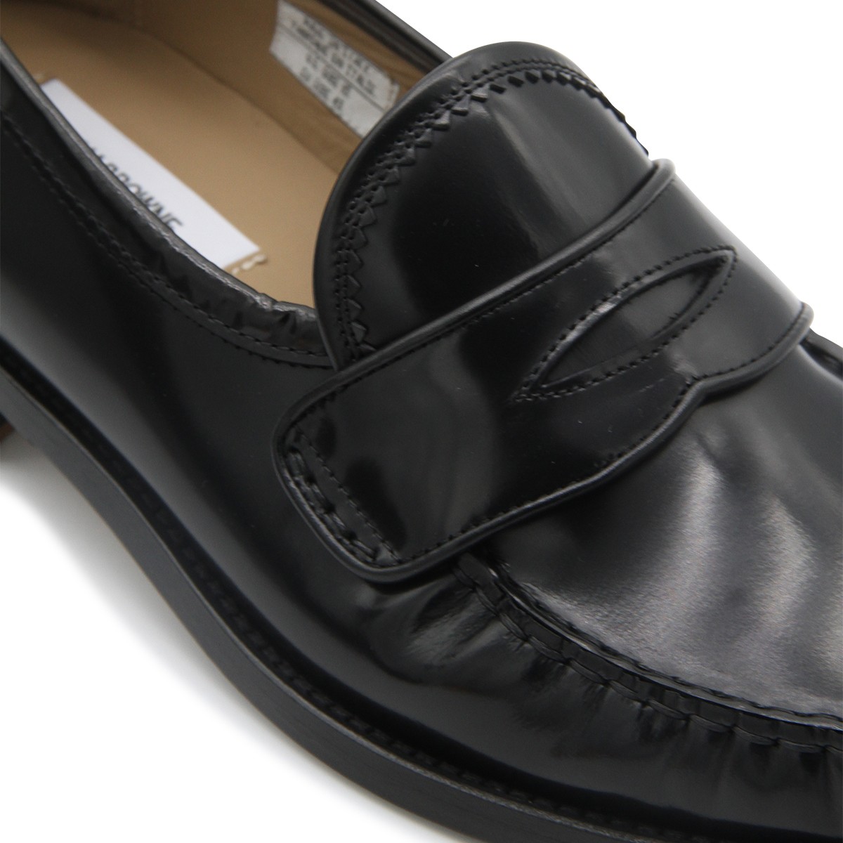 BLACK LEATHER LOAFERS