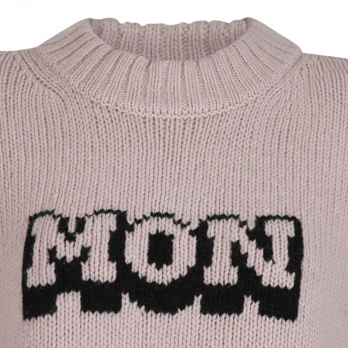 PINK AND BLACK WOOL JUMPER
