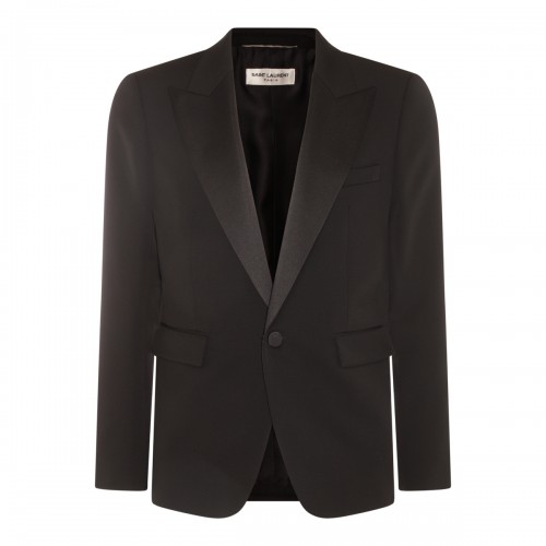 BLACK WOOL BLAZER