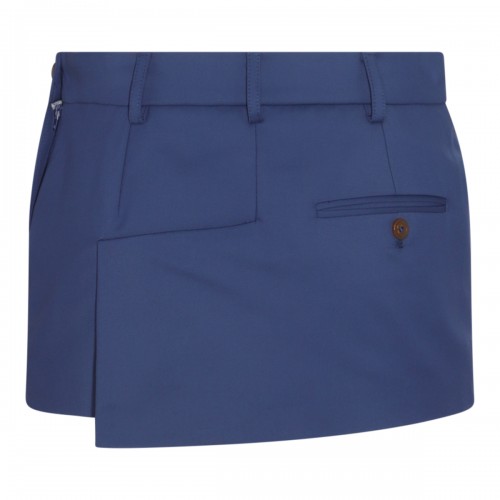 BLUE COTTON MINI SKIRT 2