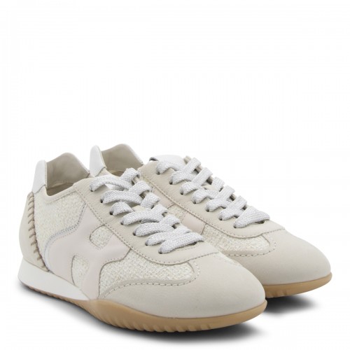 WHITE LEATHER OLYMPIA-Z SNEAKERS