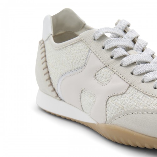 WHITE LEATHER OLYMPIA-Z SNEAKERS