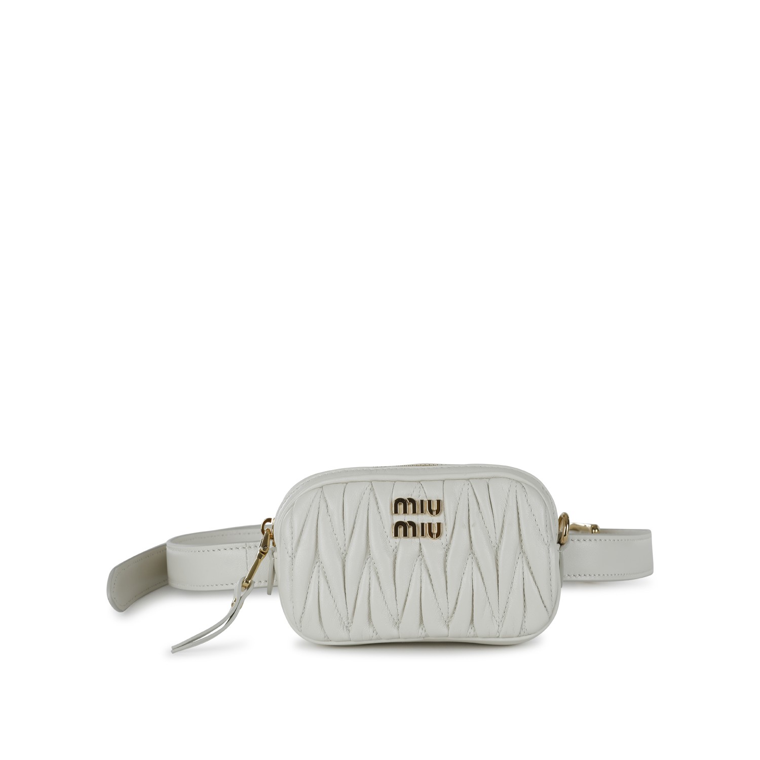 Miu miu matelasse online belt bag