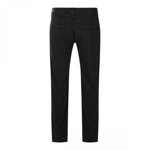 BLACK COTTON DENIM JEANS 2