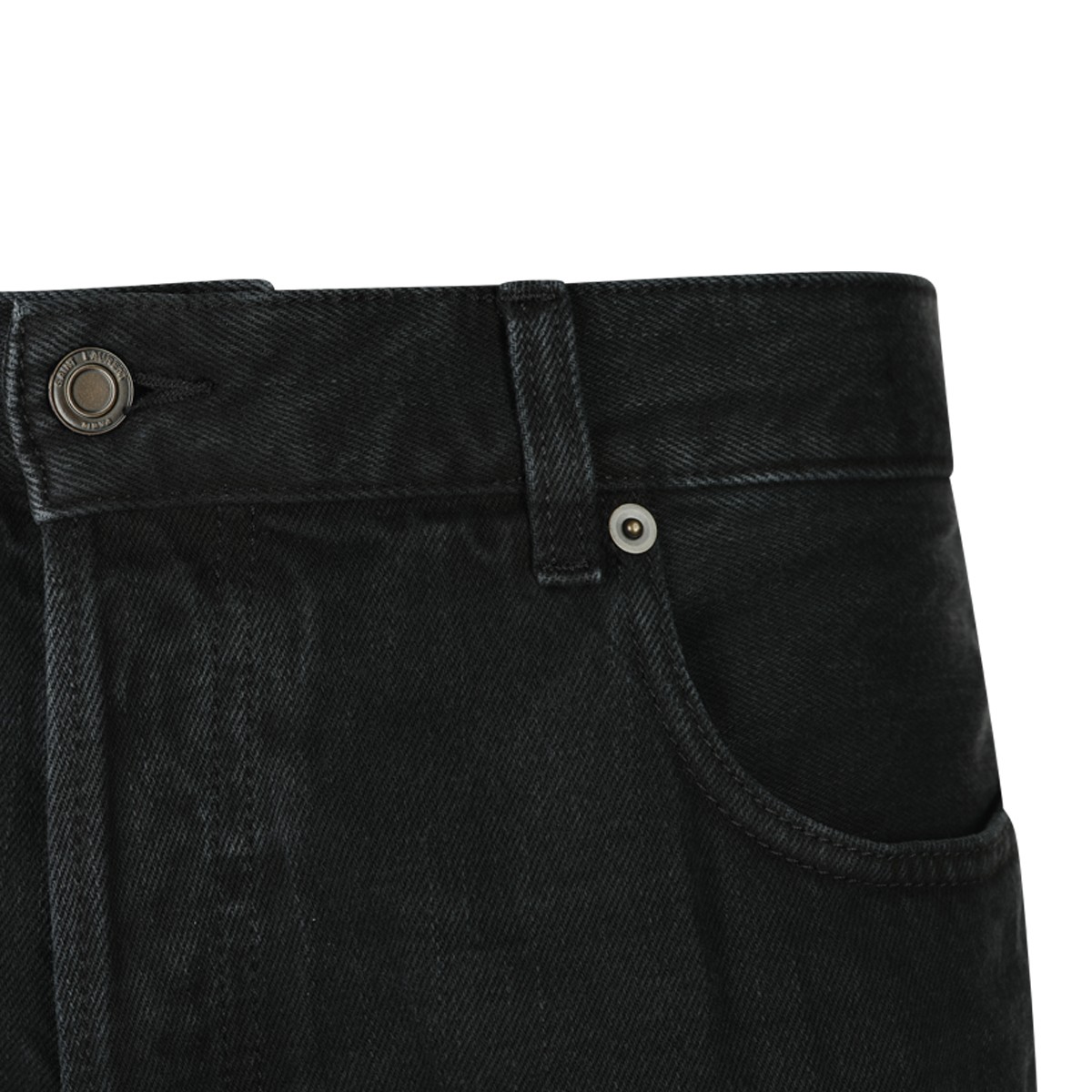 BLACK COTTON DENIM JEANS