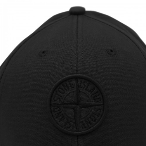 BLACK CANVAS BASEBALL CAP