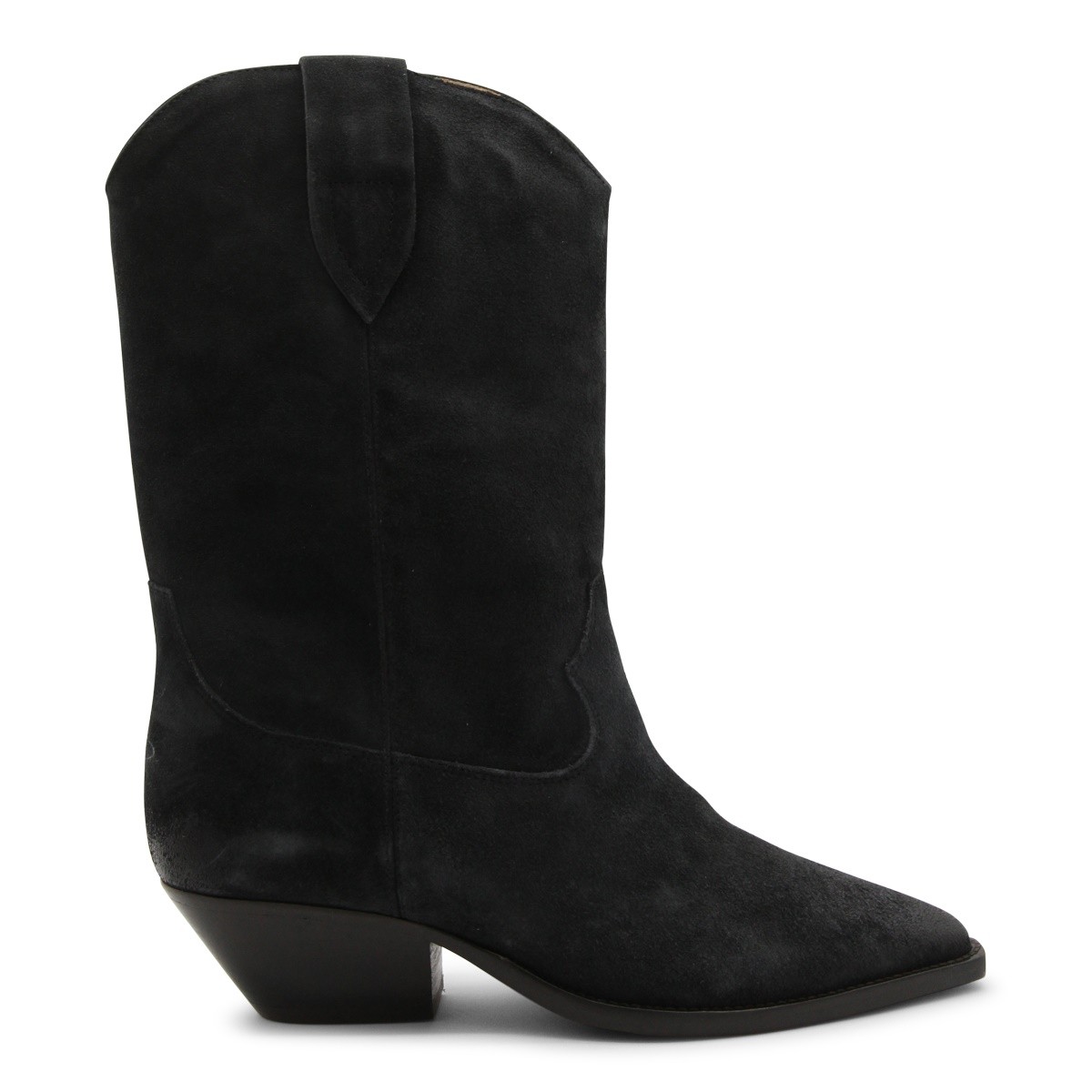 FADED BLACK SUEDE DUERTO WESTERN BOOTS 