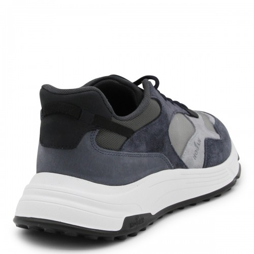 GREY LEATHER HYPERLIGHT SNEAKERS