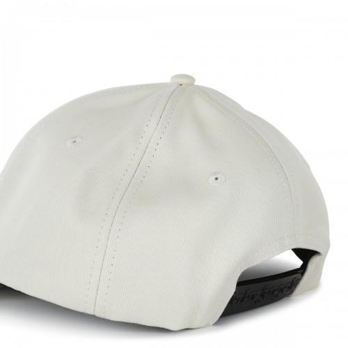 WHITE COTTON BASEBALL CAP