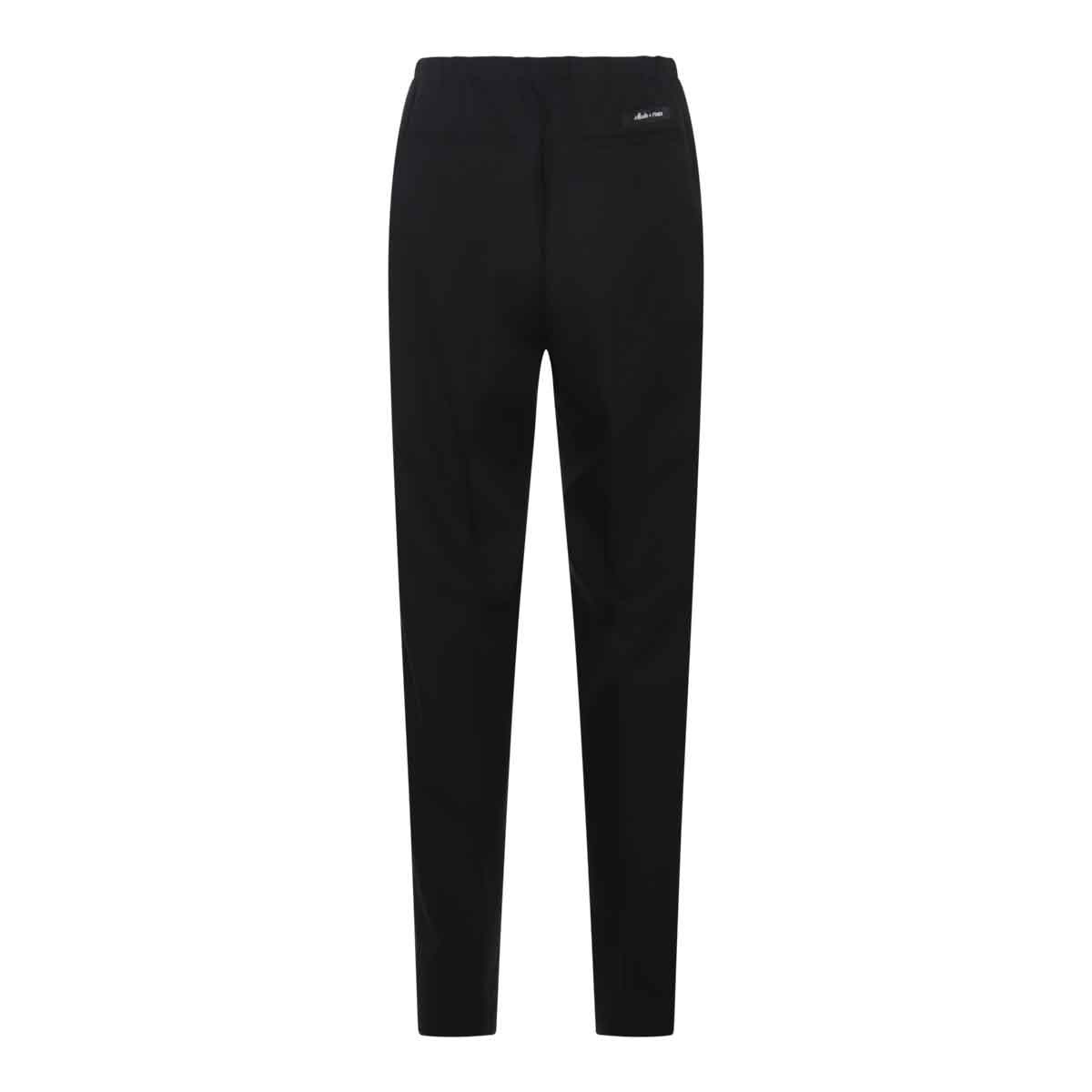 BLACK WOOL PANTS