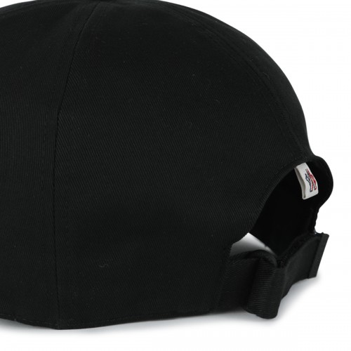 BLACK COTTON BASEBALL CAP