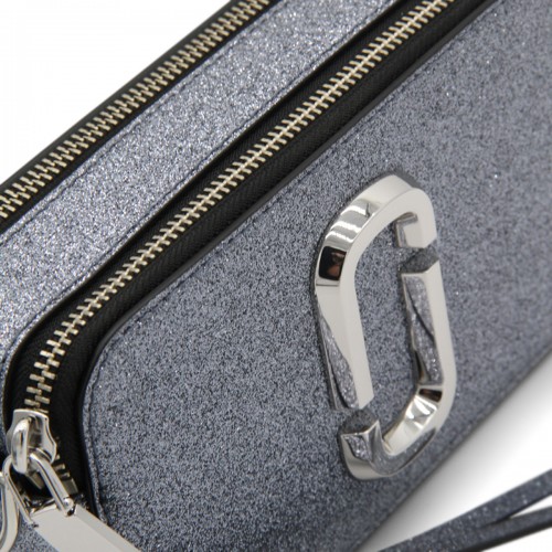 SILVER LEATHER THE SNAPSHOT CROSSBODY BAG