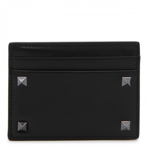 Valentino Garavani – Black Leather Cardholder Uni