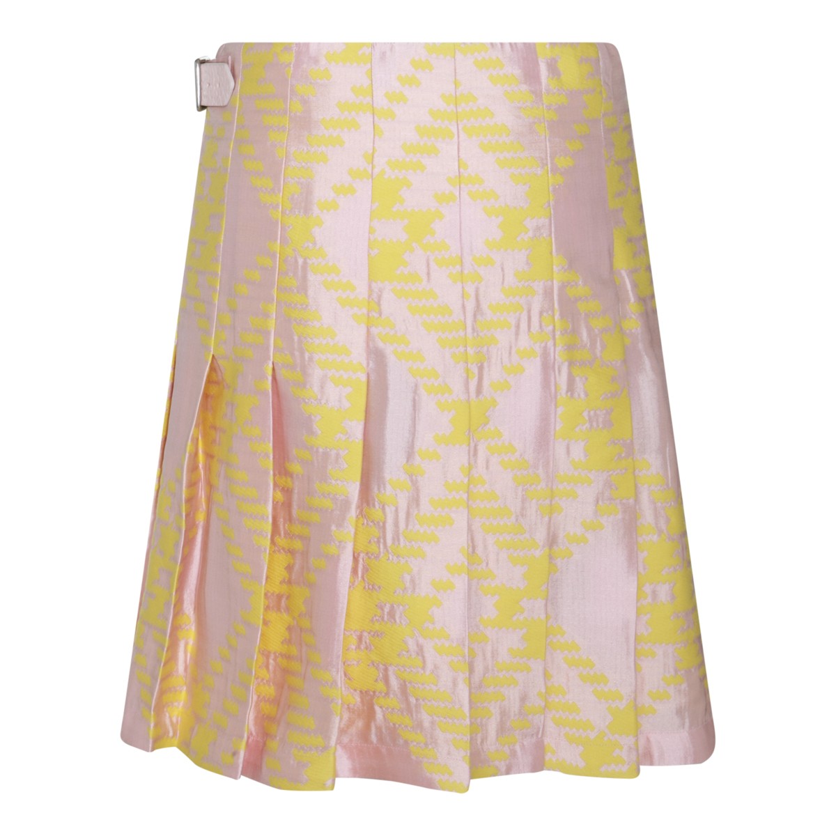 PINK AND YELLOW COTTON SKIRT