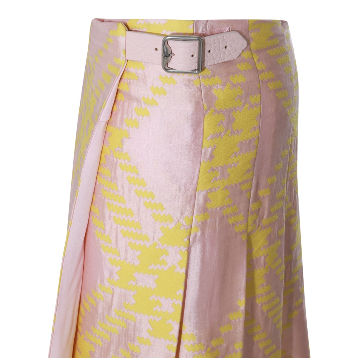 PINK AND YELLOW COTTON SKIRT