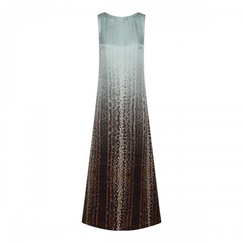 PALE BLUE SILK DRESS