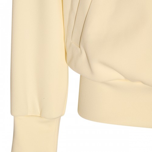 BEIGE COTTON SWEATSHIRT