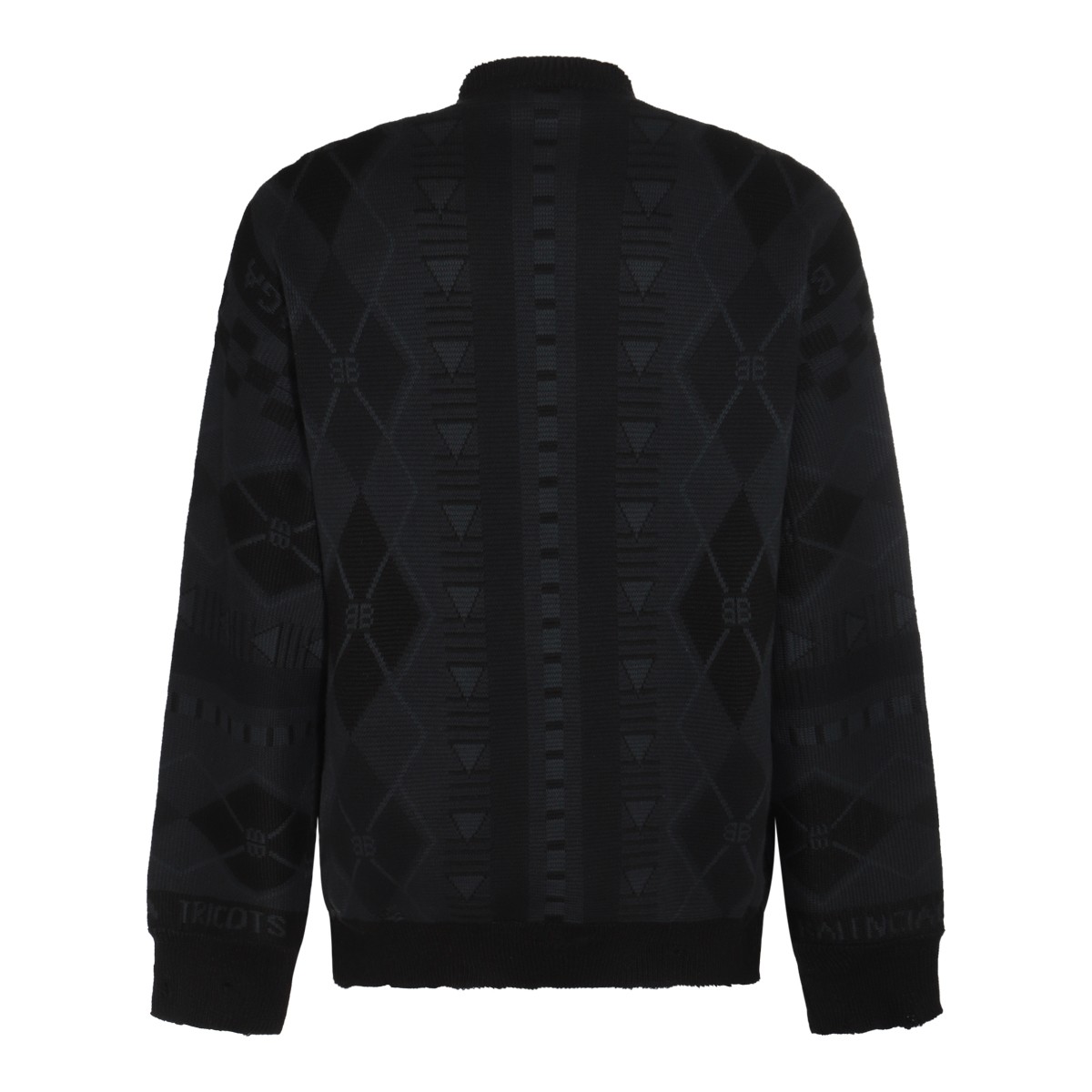 DARK GREY COTTON KNITWEAR