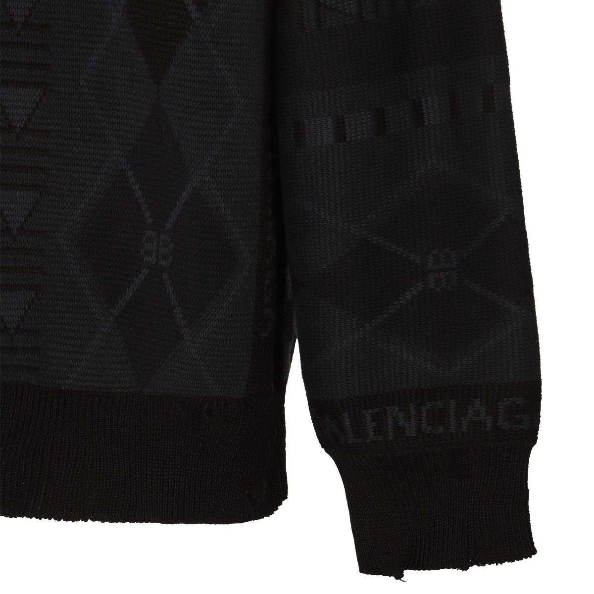 DARK GREY COTTON KNITWEAR