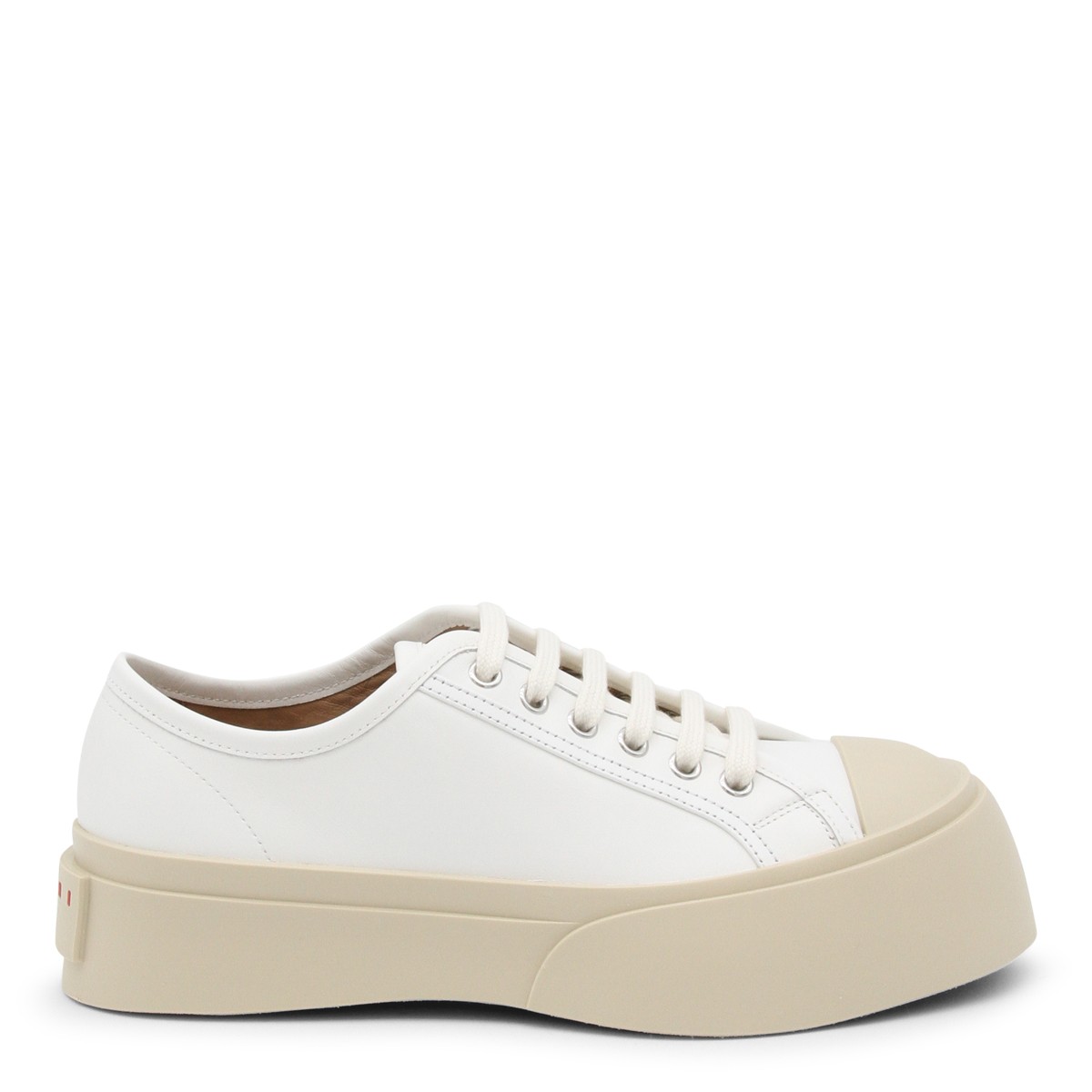 WHITE LEATHER PABLO SNEAKERS
