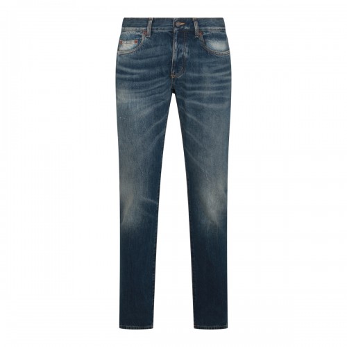 BLUE COTTON DENIM JEANS