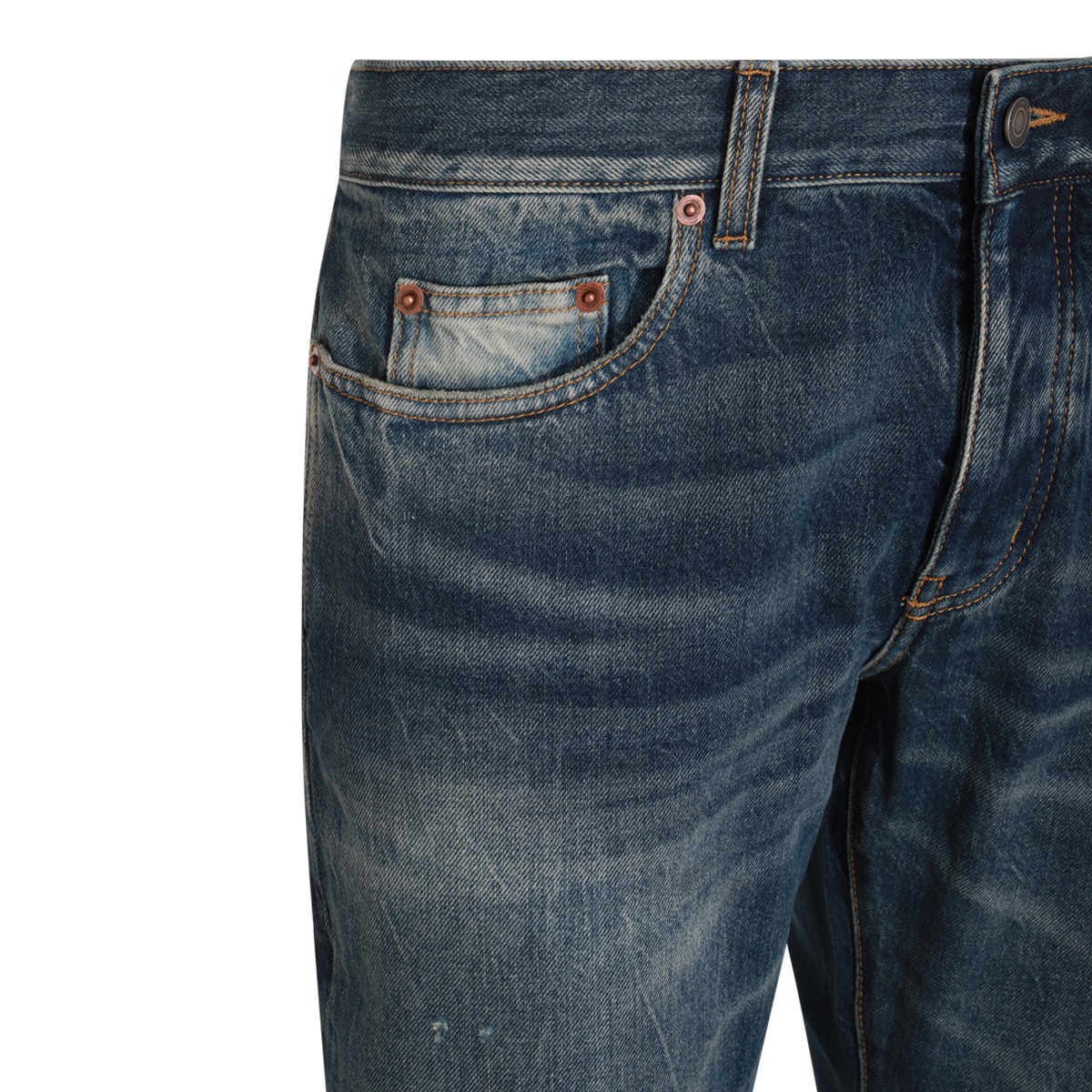 BLUE COTTON DENIM JEANS BLUE COTTON DENIM JEANS