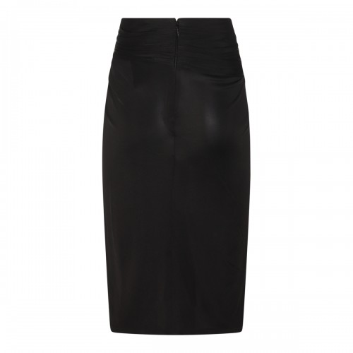 BLACK VISCOSE SKIRT 2