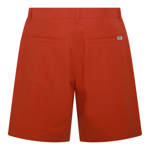 RED COTTON SHORTS