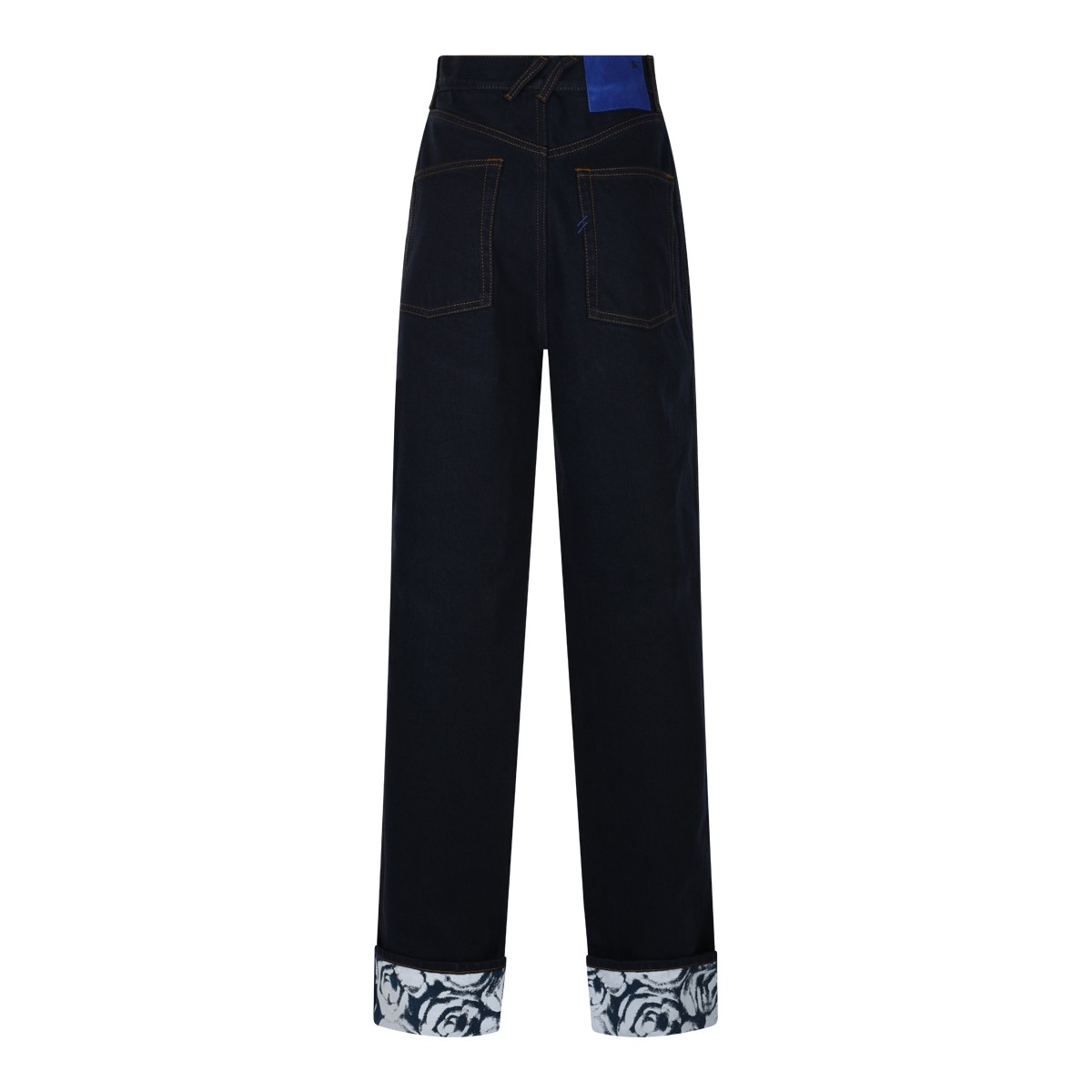 DARK BLUE COTTON DENIM JEANS